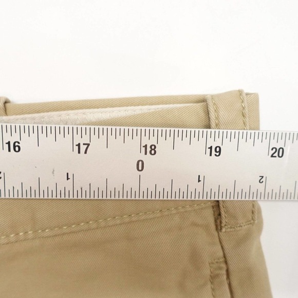 IZOD Pants Mens 38 x 32 Khaki High-Rise Slash Pockets Regular Fit Straight Chino - Picture 4 of 9